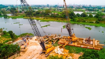 Cận cảnh thi công cầu và đường dẫn cầu Cậy ở Hải Dương