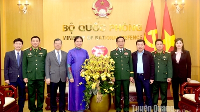Delegation of Tuyen Quang province congratulates the Ministry of National Defense on the 80th anniversary of the founding of the Vietnam People's Army