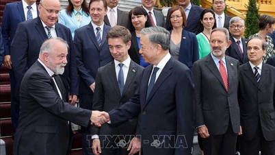 President To Lam receives ambassadors and chargé d'affaires of the EU and member countries