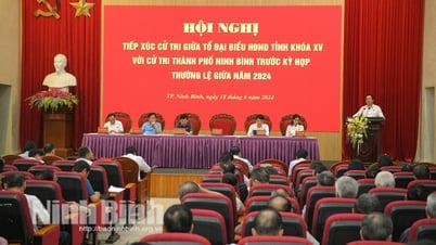 Đại biểu HĐND tỉnh tiếp xúc cử tri thành phố Ninh Bình
