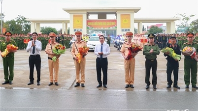 Công an tỉnh: Lễ ra quân cao điểm bảo vệ tết Nguyên đán Ất Tỵ năm 2025