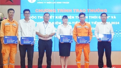 Trao giải cuộc thi Tiết kiệm điện thành thói quen