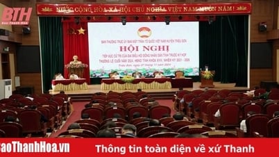 Cử tri huyện Triệu Sơn đề nghị nâng cấp hạ tầng giao thông, đê điều trên địa bàn