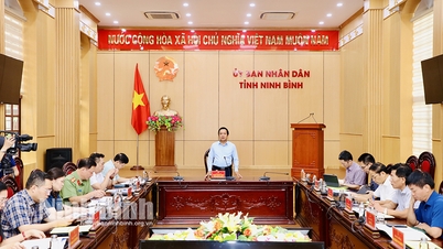 The Chairman of the Provincial People's Committee chaired a conference on organizing Ninh Binh Tourism Week in 2024.