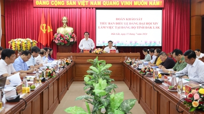 Đoàn khảo sát Tiểu ban Điều lệ Đảng Đại hội XIV làm việc tại Đảng bộ tỉnh Đắk Lắk