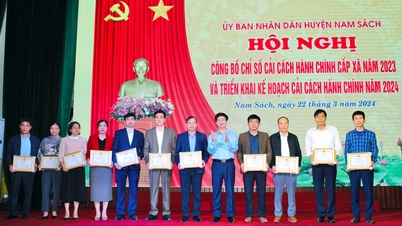 Xã Nam Trung tiếp tục dẫn đầu Chỉ số cải cách hành chính huyện Nam Sách
