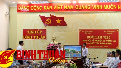 Vĩnh Phúc và Bình Thuận trao đổi kinh nghiệm về công tác tổ chức xây dựng Đảng