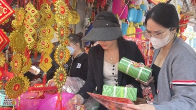 Bustling Tet decoration market