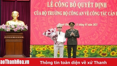 Announcement of Decision to appoint Deputy Director of Thanh Hoa Provincial Police