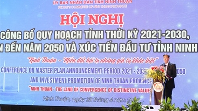 Texte intégral du discours prononcé par le secrétaire provincial du Parti, Nguyen Duc Thanh, lors de la conférence d'annonce de la planification provinciale pour la période 2021-2030, de la vision jusqu'en 2050 et de la promotion des investissements dans la province de Ninh Thuan