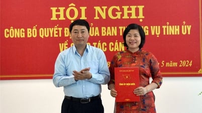 លោកស្រី Tran Thi Lan Huong កាន់តំណែងជាអនុប្រធានសមាគមកសិករខេត្ត។