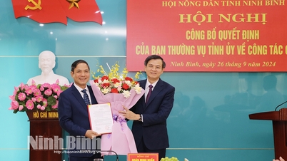 Yen Khanh-distriktets partisekreterare innehar posten som ordförande för Ninh Binh-provinsens lantbrukarförening