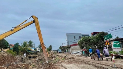 bàn giao mặt bằng. đường huyện 195