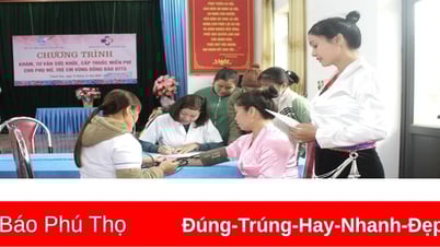 ការពិនិត្យសុខភាពស្ត្រី និងកុមារជនជាតិភាគតិចជាង ៣០០នាក់។