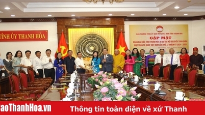 Gặp mặt Đoàn đại biểu tỉnh Thanh Hóa dự Đại hội đại biểu toàn quốc MTTQ Việt Nam lần thứ X