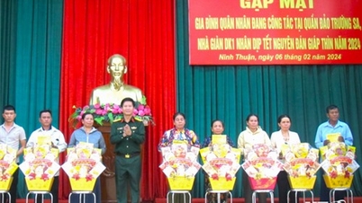 Gặp mặt gia đình quân nhân làm nhiệm vụ tại quần đảo Trường Sa, nhà giàn DK1 nhân dịp tết Nguyên đán