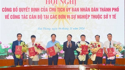 គណៈកម្មាធិការប្រជាជនទីក្រុងបានប្រមូលផ្តុំ និងតែងតាំងប្រធានអង្គភាពសេវាសាធារណៈចំនួន៦ ក្រោមមន្ទីរសុខាភិបាលខេត្ត Hai Phong ។