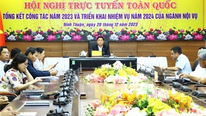 សន្និសិទជាតិតាមអ៊ីនធឺណិតដើម្បីដាក់ពង្រាយភារកិច្ចឆ្នាំ 2024 នៃវិស័យកិច្ចការផ្ទៃក្នុង