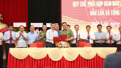 Ký kết Quy chế phối hợp đảm bảo an ninh trật tự đến các công ty cà phê thành viên