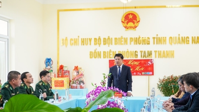 Provincial Party Secretary Luong Nguyen Minh Triet visited and wished a happy new year to Tam Thanh Border Guard Station