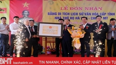 Nhà thờ họ Hà - An Mỹ đón nhận bằng di tích lịch sử văn hóa cấp tỉnh