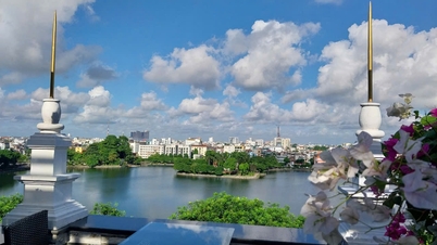 View of Bach Dang Lake from Huu Nghi Hotel