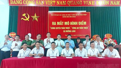 Mô hình điểm “Chính quyền thân thiện”, “Công an thân thiện” xã Mường Luân