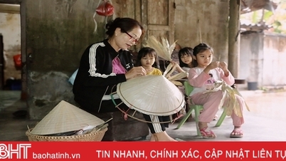 Làng mộc, làng nón ở Hà Tĩnh rộn ràng vào vụ sản xuất mới