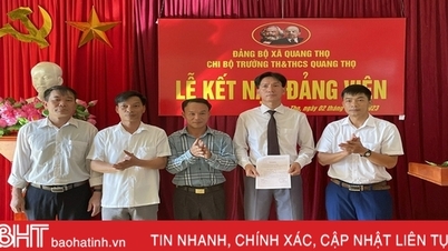 ឃុំព្រំដែន Vu Quang ផ្តោតលើការអភិវឌ្ឍន៍សមាជិកបក្ស