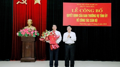 Comrade Chu Anh Tuan holds the position of Secretary of Thai Hoa Town Party Committee.