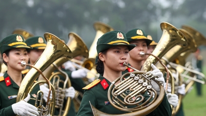 Những điều thú vị của khối nữ Quân nhạc lần đầu tham gia diễu binh