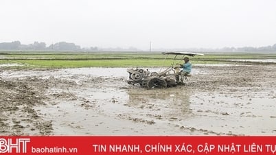 Địa phương có tỷ lệ làm đất vụ xuân đạt cao ở Hà Tĩnh