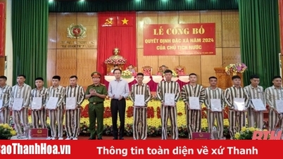 Trại giam Thanh Cẩm công bố Quyết định đặc xá năm 2024