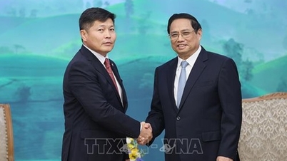 Thủ tướng Phạm Minh Chính tiếp Bộ trưởng Bộ Tư pháp và Nội vụ Mông Cổ