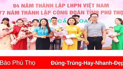 Hội thi cắm hoa chào mừng ngày Phụ nữ Việt Nam