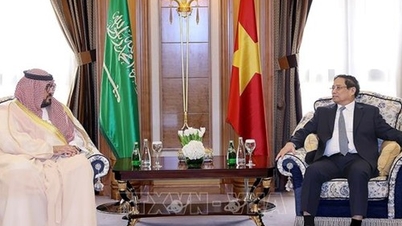 Thủ tướng Phạm Minh Chính tiếp các Bộ trưởng về kinh tế, kế hoạch và nguồn nhân lực của Saudi Arabia