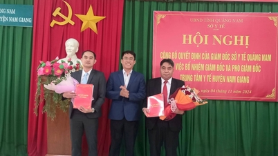 Bổ nhiệm lãnh đạo Trung tâm Y tế huyện Nam Giang