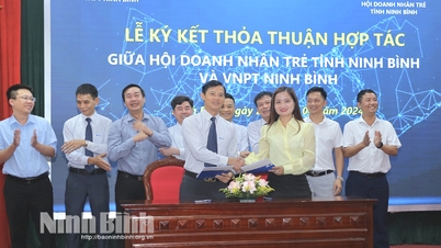 Ký kết thỏa thuận hợp tác giữa Viễn thông Ninh Bình và Hội Doanh nhân trẻ tỉnh