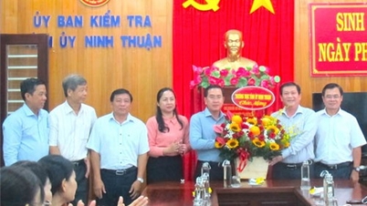 Lãnh đạo tỉnh chúc mừng Ủy ban Kiểm tra Tỉnh ủy nhân 75 năm ngày truyền thống ngành Kiểm tra Đảng