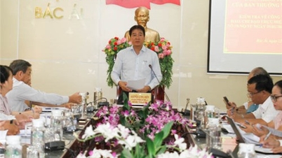 Đoàn kiểm tra 1571 của Ban Thường vụ Tỉnh ủy làm việc với Huyện ủy Bác Ái