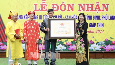 Tổ chức đón nhận Bằng xếp hạng di tích lịch sử văn hóa cấp tỉnh Đình phủ làng Yên Sư