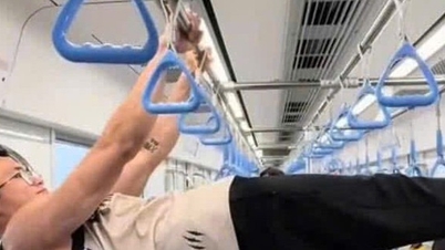 Đề nghị công an xác minh, xử lý thanh niên đu xà đơn trên metro số 1