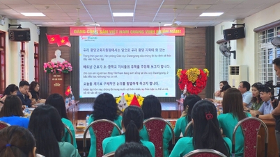 Mempromosikan pengajaran bahasa Korea di sekolah Hai Phong