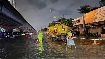 Hanoi: Starker Regen, viele Straßen von Überschwemmungen bedroht