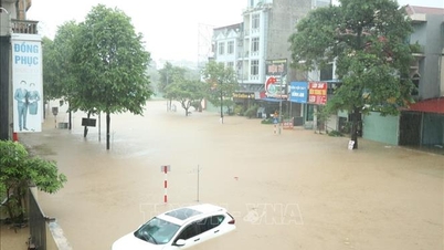 आपातकालीन बारिश और बाढ़, थाई न्गुयेन के कई इलाके गहरे जलमग्न