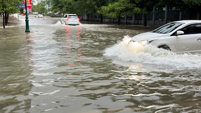 Bắc Ninh: Mưa lớn gây úng ngập ở nhiều địa phương