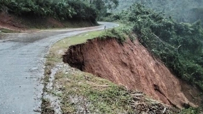 大雨によりカンタン村で土砂崩れと洪水が発生 - カオバン電子新聞