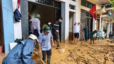 ឡៅ កៃៈ Cam Duong Ward ដាក់ពង្រាយការងារឆ្លើយតបនឹងព្យុះជាបន្ទាន់