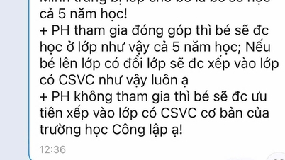 TP HCM: Xôn xao những tin nhắn vận động phụ huynh học sinh "đóng góp"