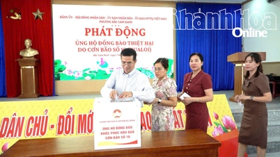 Phường Bắc Cam Ranh phát động ủng hộ đồng bào bị thiệt hại do cơn bão số 10